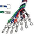 1/8" Round Blank Non-Breakaway Lanyards, Solid Colors
